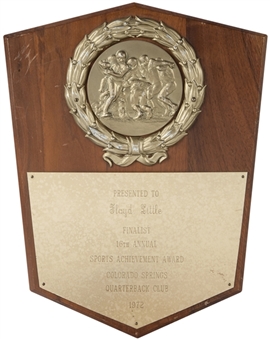 1972 Floyd Little Finalist Sports Achievemant Award